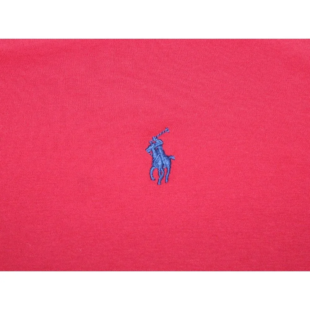 Polo Ralph Lauren Red 1/4 Zip Cotton Pullover Long‎ Sleeve Shirt Mens Size XXL